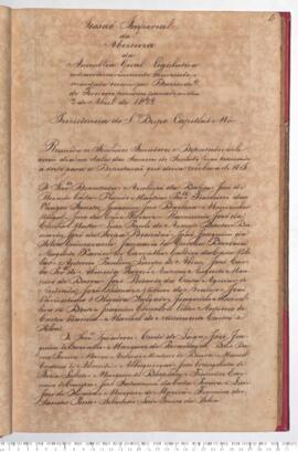 Ata da Sessão Imperial de Abertura da Assembleia Geral Legislativa Extraordinária do dia 02-04-1829