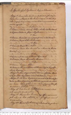 Autógrafo do Projeto de Lei de 10-07-1827 sobre a Criação de Cursos de Ciências Jurídicas e Sociais em São Paulo e Olinda