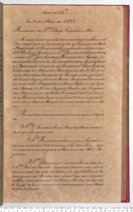 Ata da 15ª Sessão do dia 02-05-1829