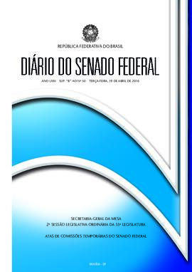 Suplemento B ao DSF 50, de 19 de abril de 2016.