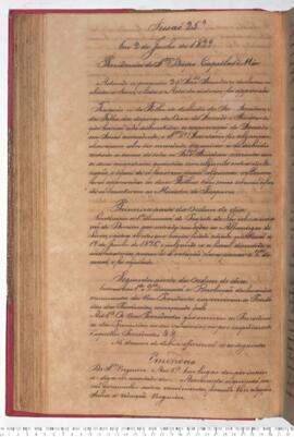 Ata da 25ª Sessão do dia 02-06-1829