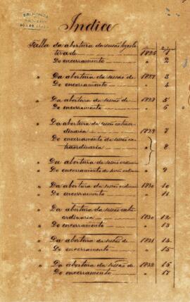 Índice das Falas do Trono