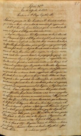 Ata da 31ª Sessão do dia 11-06-1827