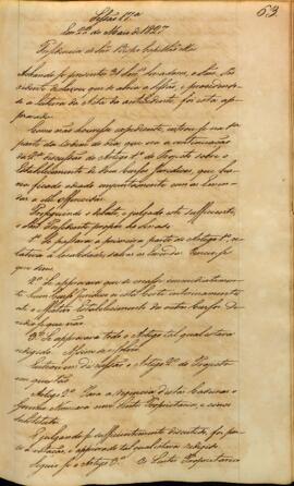 Ata da 17ª Sessão do dia 22-05-1827