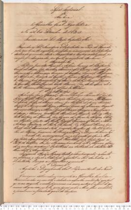 Ata da Sessão Imperial de Abertura da Assembleia Geral Legislativa do dia 08-09-1830