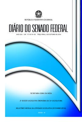 Suplemento A ao DSF 161, de 4 de outubro 2016.
