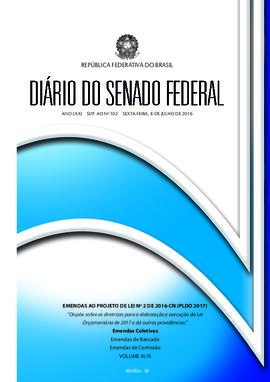 Suplemento ao DSF 102, de 8 de julho de 2016. Volume 3.