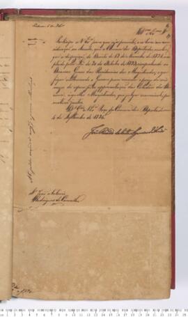 Autógrafo da Resolução de 04-09-1826 sobre as Devassas Gerais das Residências dos Magistrados