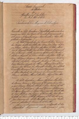 Ata da Sessão Imperial de Abertura da Assembleia Geral Legislativa do dia 03-05-1828