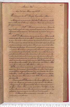 Ata da 20ª Sessão do dia 26-05-1829