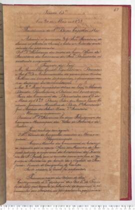 Ata da 15ª Sessão do dia 20-05-1829