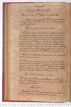 Ata da 3ª Sessão do dia 06-05-1829
