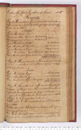 Autógrafo da Lei de 13-09-1828 sobre a Concessão de Créditos para compensação de despesas do ano de 1827 e 1828