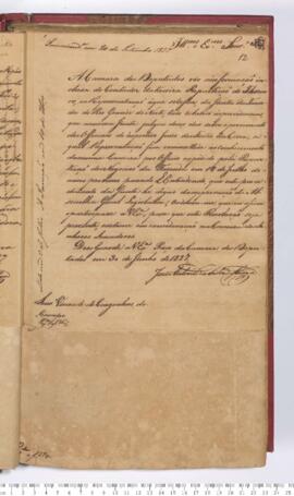 Autógrafo da Resolução de 30-06-1827 sobre o Provimento de oficiais do Juízo dos Feitos da Coroa na Província do Rio Grande do Norte