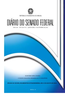 Suplemento ao DSF 141, de 01 de setembro de 2016.