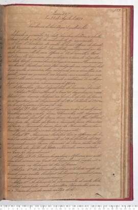 Ata da 85ª Sessão do dia 25-08-1829