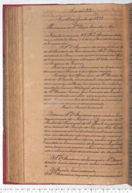 Ata da 33ª Sessão do dia 16-06-1829