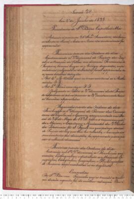 Ata da 28ª Sessão do dia 06-06-1829
